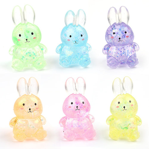 Bunny Squishy with Glitter, Sugar Style