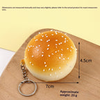 Squishy Keychain, Bread Bun Slow Rising, 4 or 7 cm