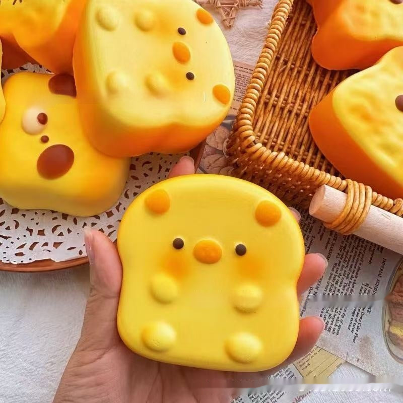 Squishy kawaii tost z buzią, slow rising