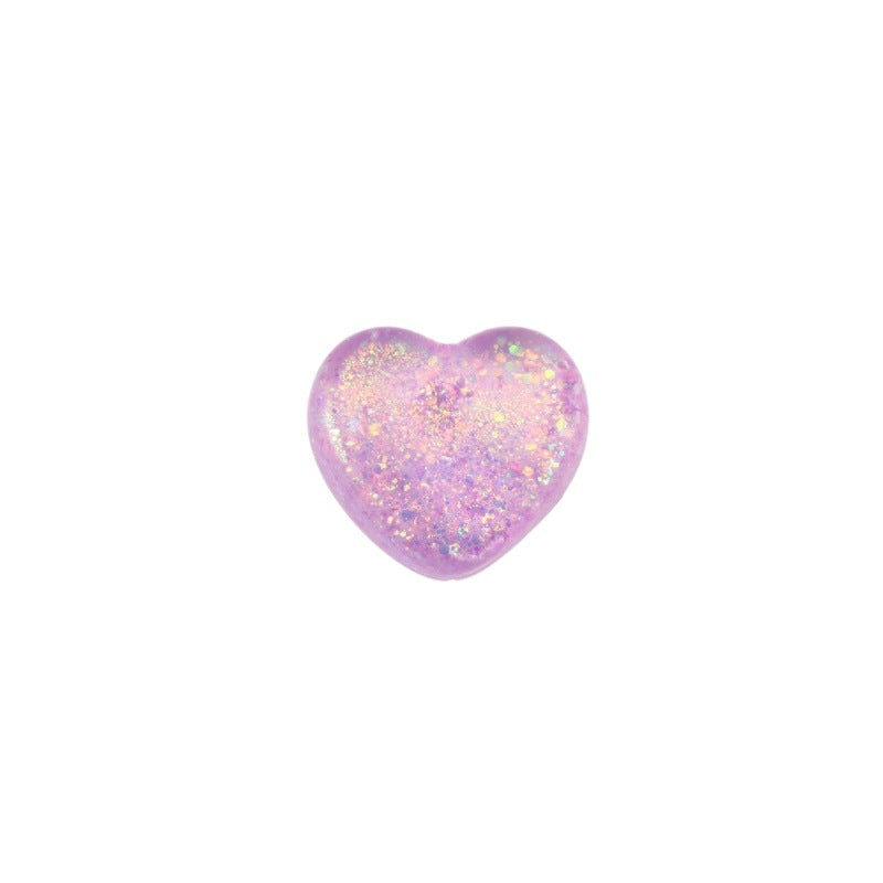 Squishy serce z brokatem, styl maltose 6,7 cm