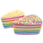 Jumbo regenboogtaart squishy, taartpunt 15 cm