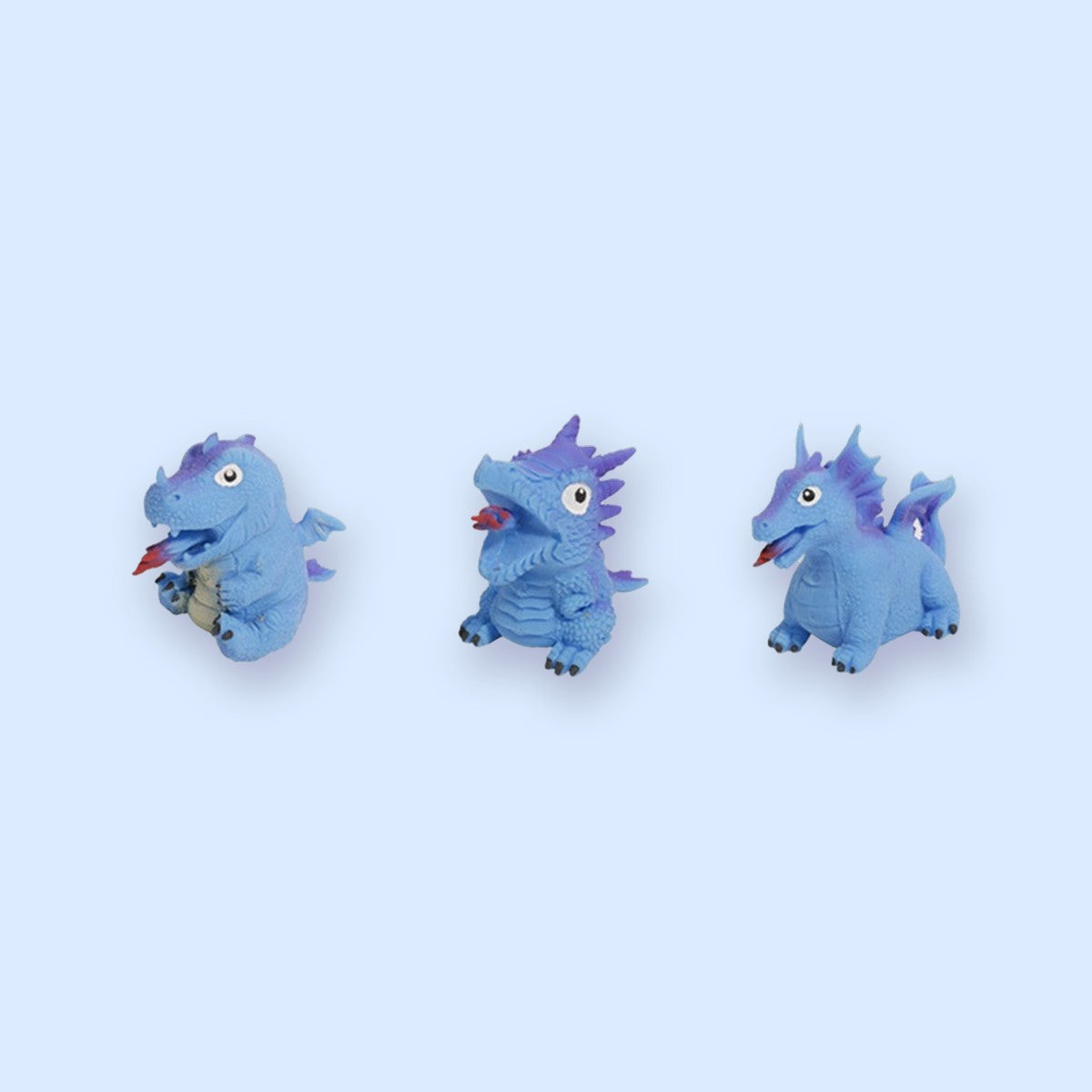 Flip Dinosaur Egg Squishy, Turns Inside Out (Blue, dino style random)