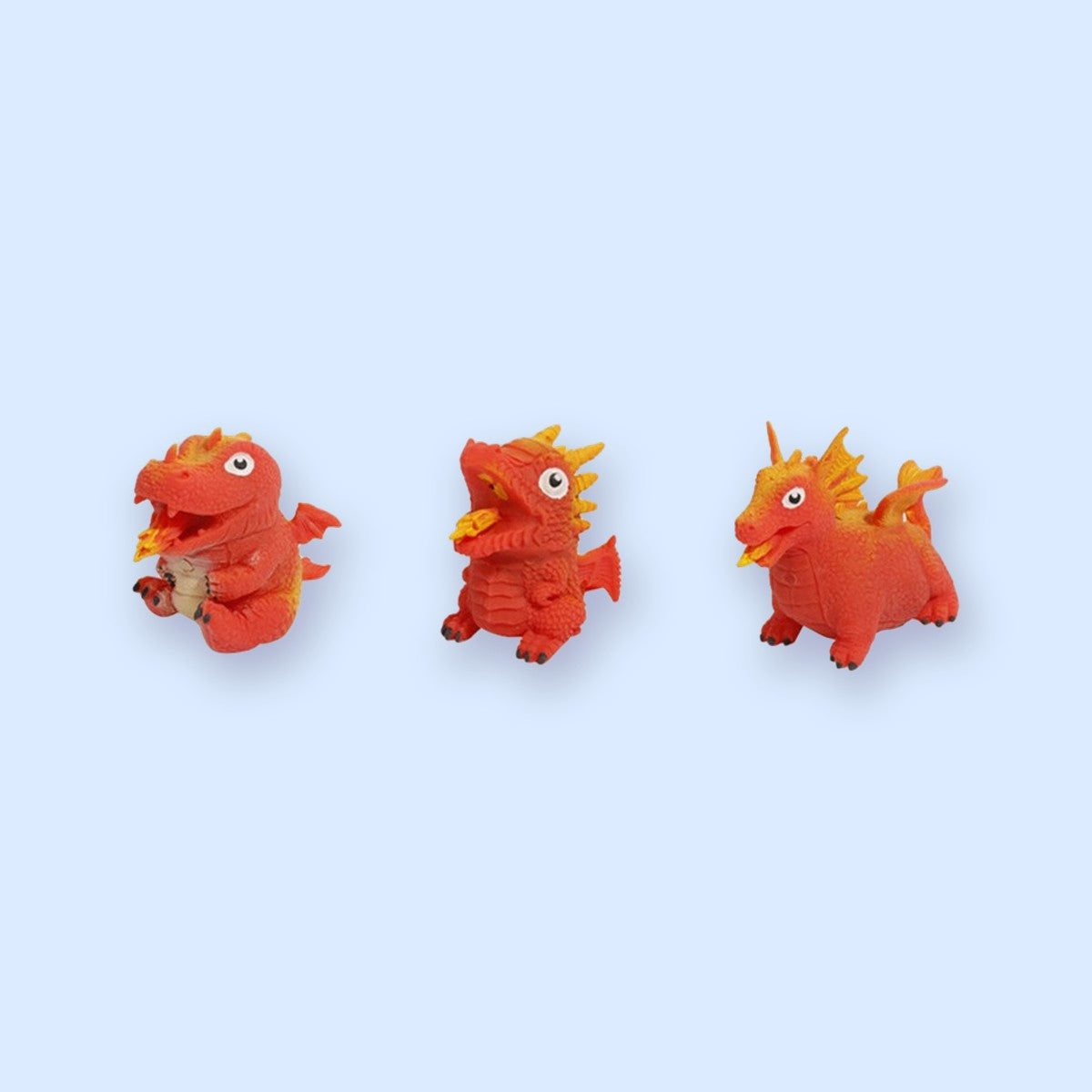 Flip Dinosaur Egg Squishy, Turns Inside Out (Red, dino style random)