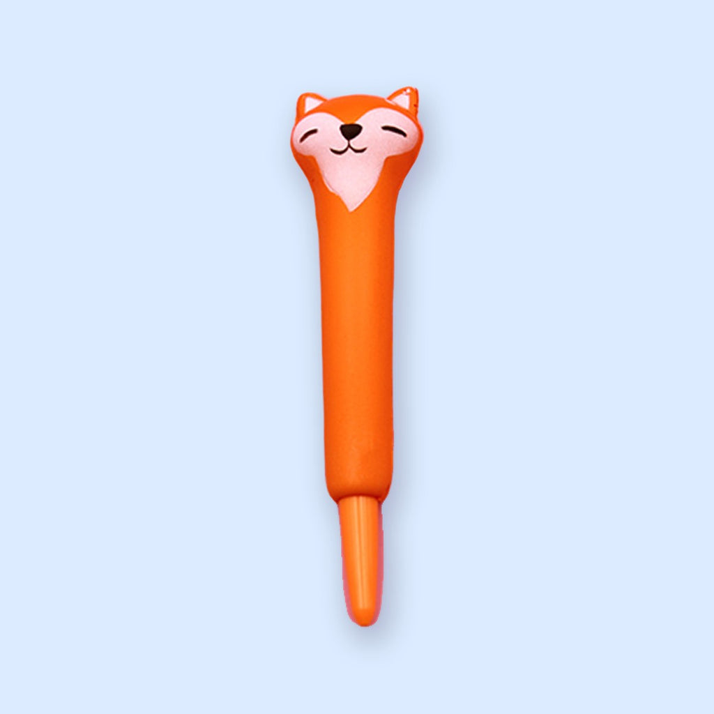 Squishy kuglepen, slow rising gelpen med dyr (Ræv)