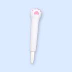 Squishy kuglepen, slow rising gelpen med dyr (Hvid kattepote)