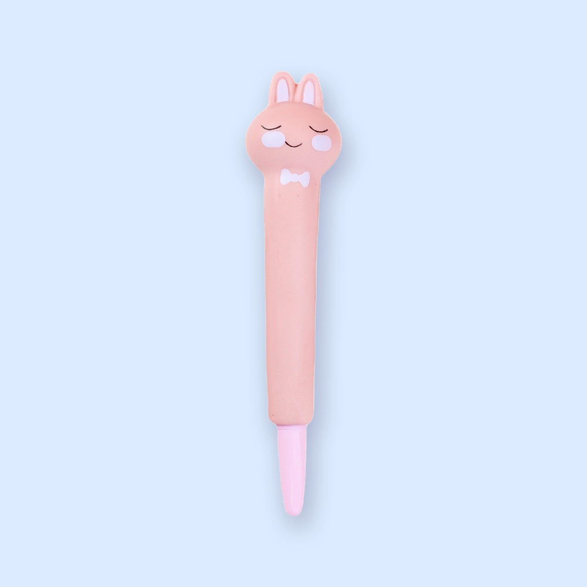 Squishy kuglepen, slow rising gelpen med dyr (Lyserød kanin)