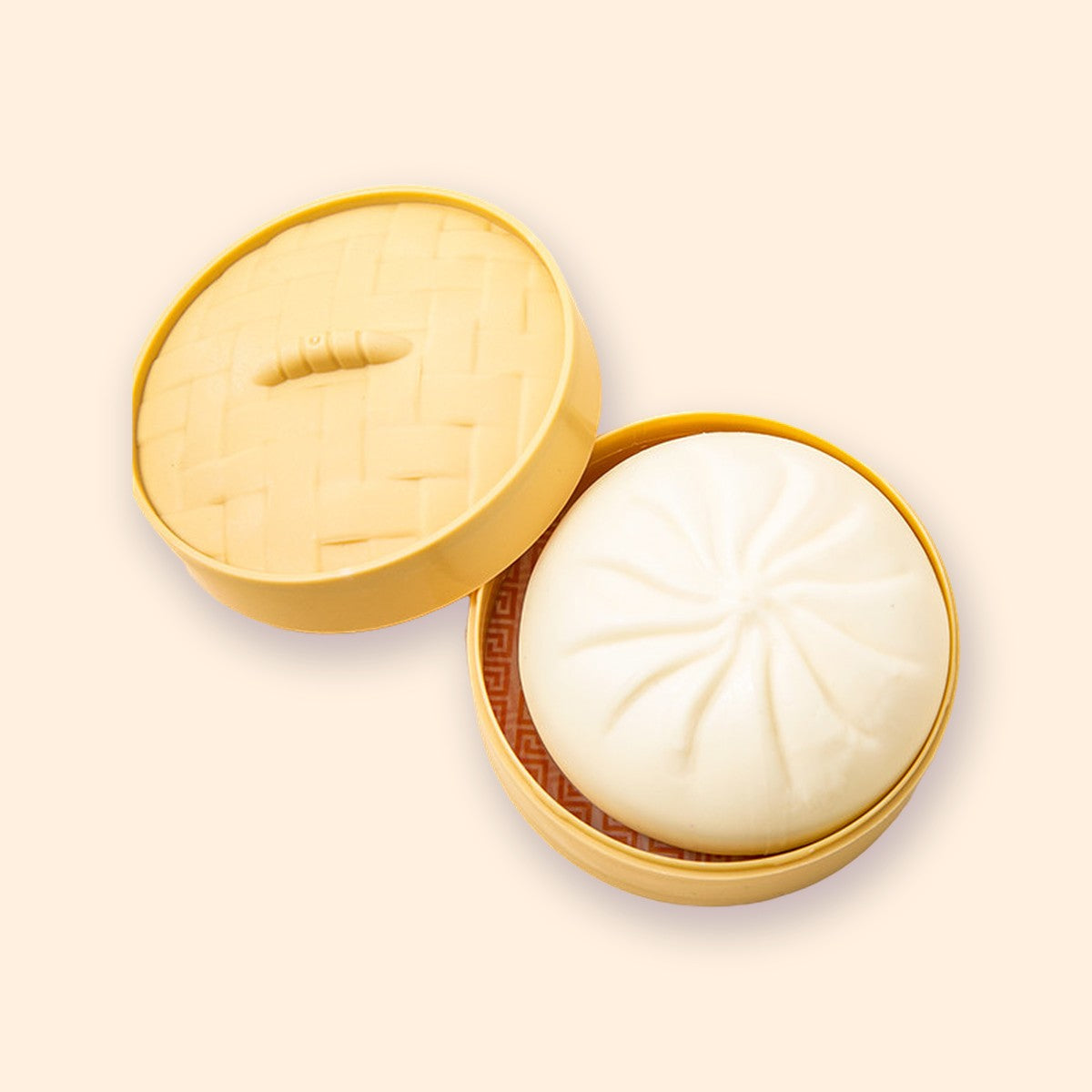 Bao Dumpling Squishy in Steamer Basket