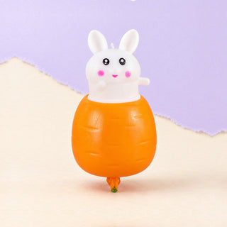 Bunny Pop-Up Squishy, Rabbit in a Carrot