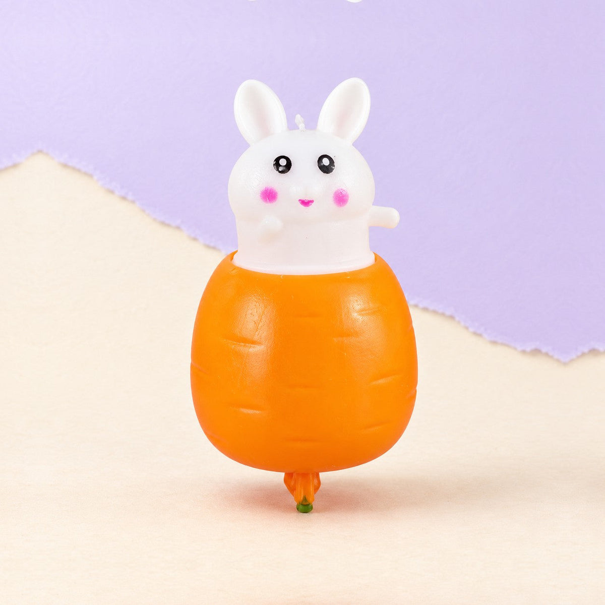 Bunny Pop-Up Squishy, Rabbit in a Carrot