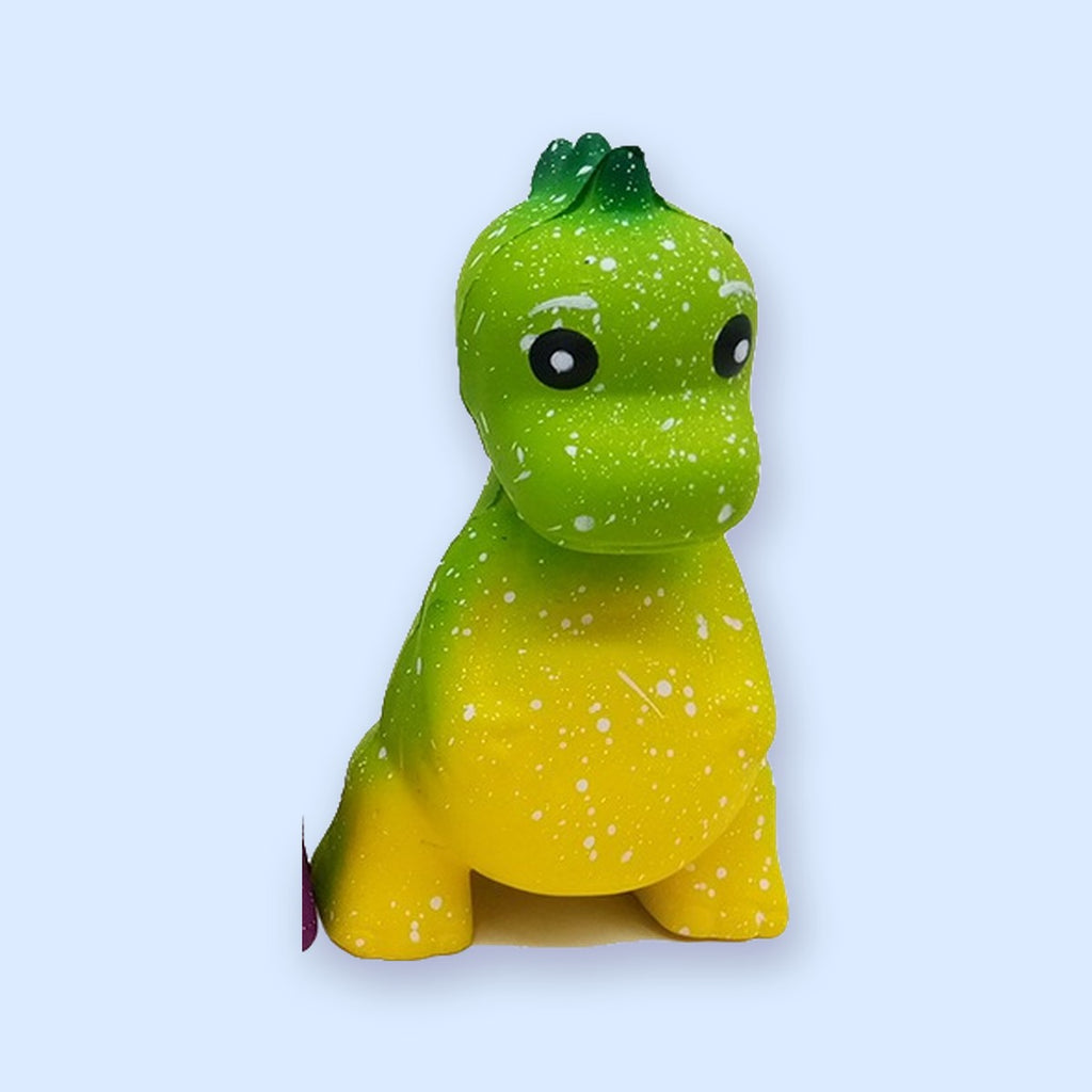 Dinosaurus squishy, galaxy slow rising, 10,5 cm (Groen en geel)