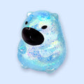 Squishy capibara con glitter, stile sugar, squishy gelatinoso