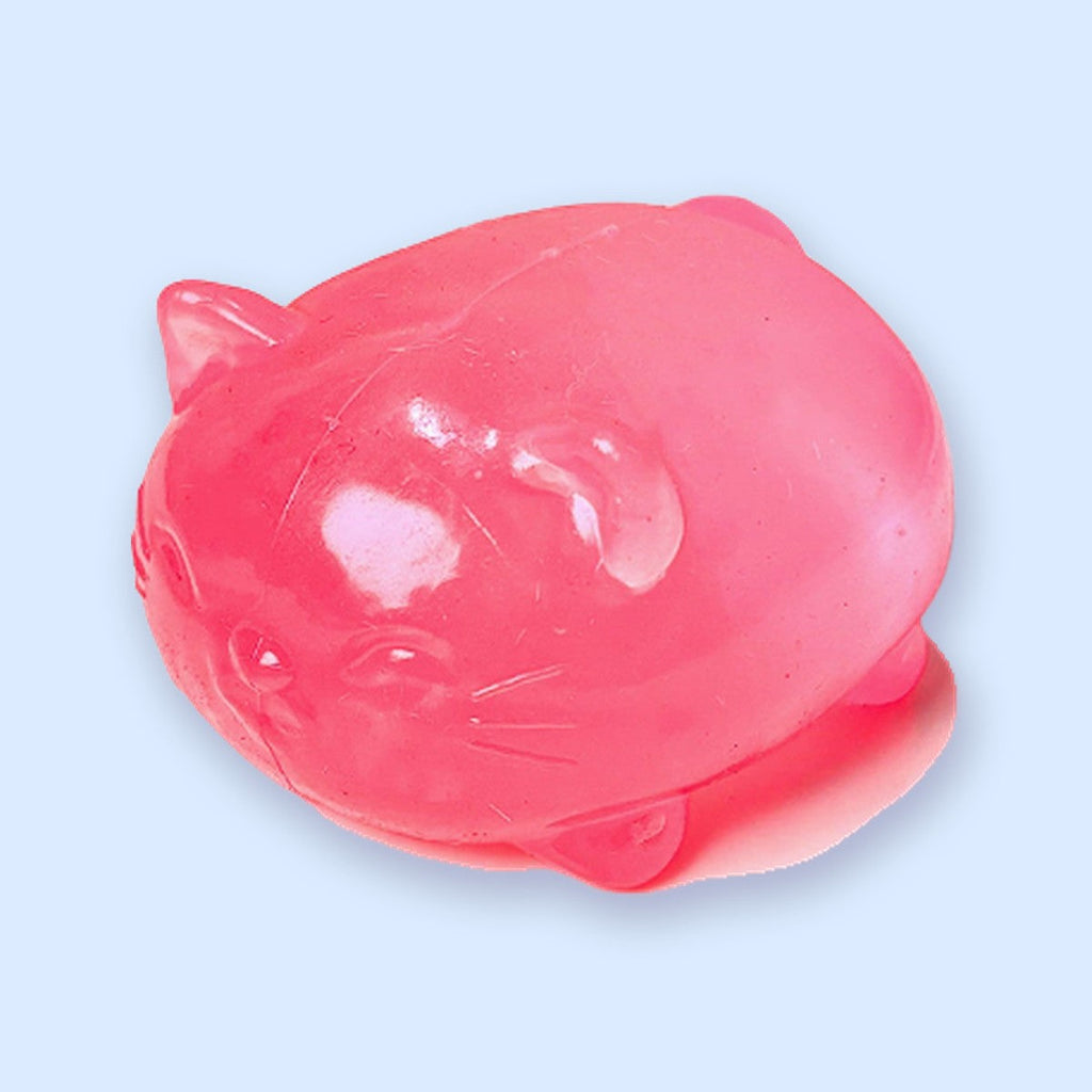 Squishy żelkowy kotek, wszystkie 4 kolory, zestaw squishy
