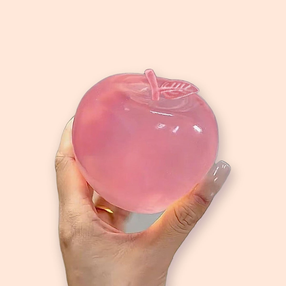 Maltose Apple Squishy, Green or Pink – Powder pink