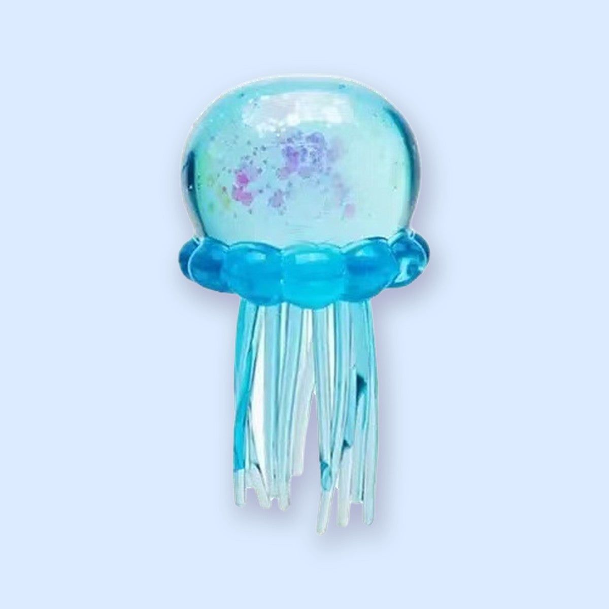 Squishy meduza z brokatem, miękkie TPR, squishy zwierzątko