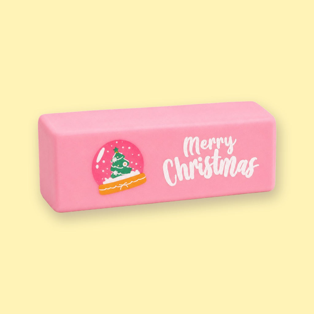 Merry Christmas Butter Squishy, 6 Colors, Slow Rising (Pink, snow globe)
