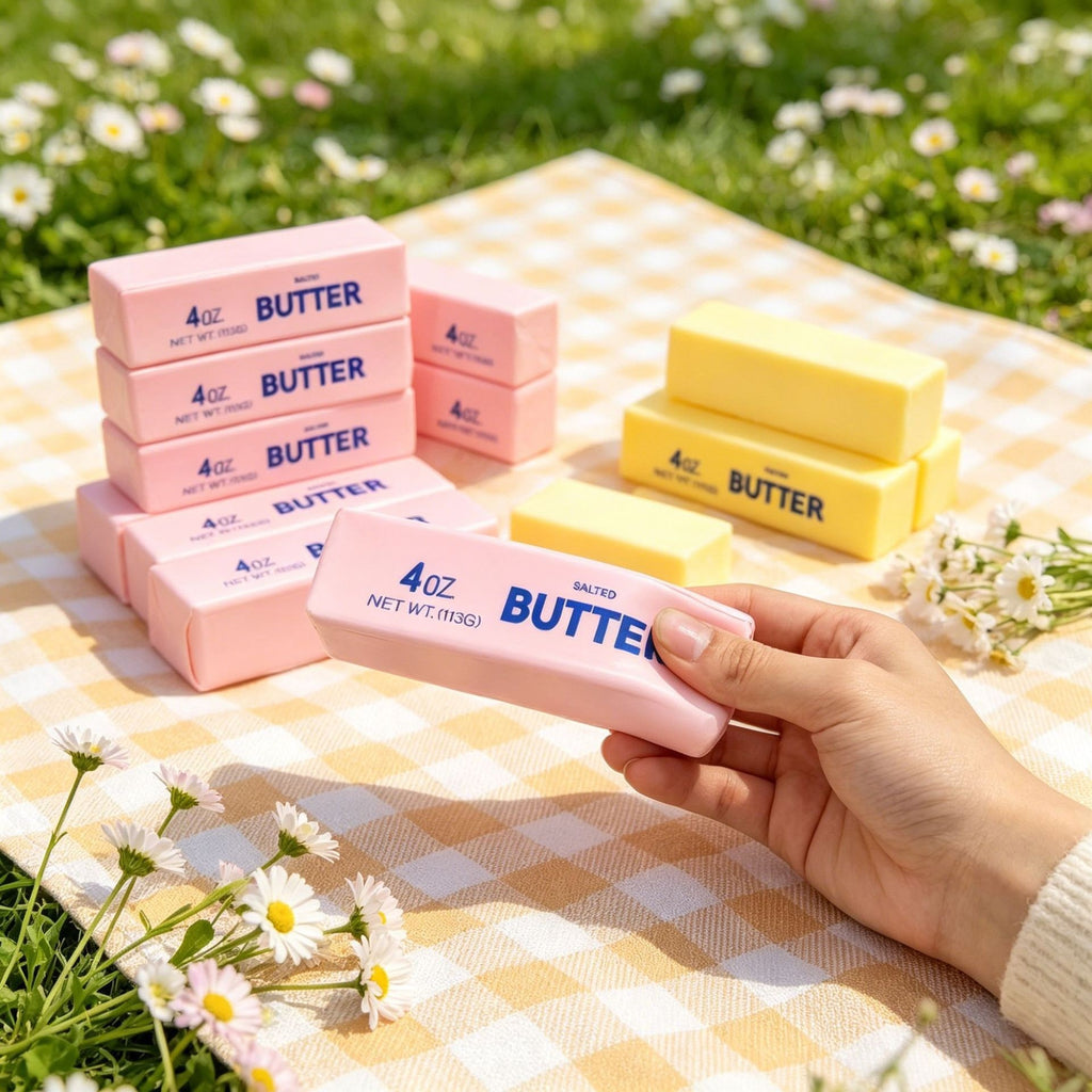 Pastel Butter Squishy, Pink, Strawberry or Chocolate