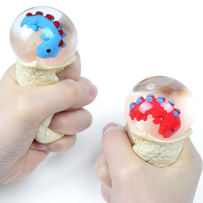 Dinosaur Egg Squishy, Water Ball with Baby Dino