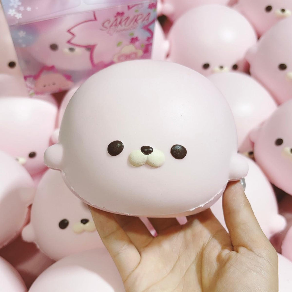 Zeehond dumpling squishy, slow rising PU