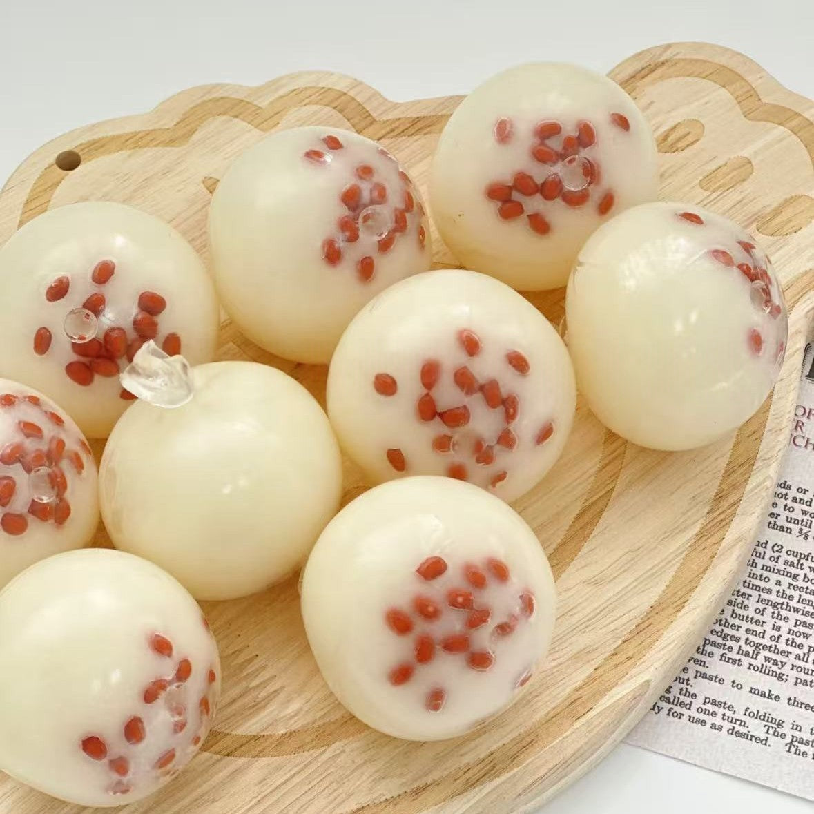 Squishy mochi aux haricots rouges, fait main