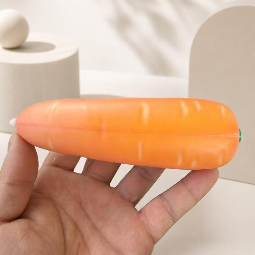 Squishy carotte crunchy, légume PU qui craque
