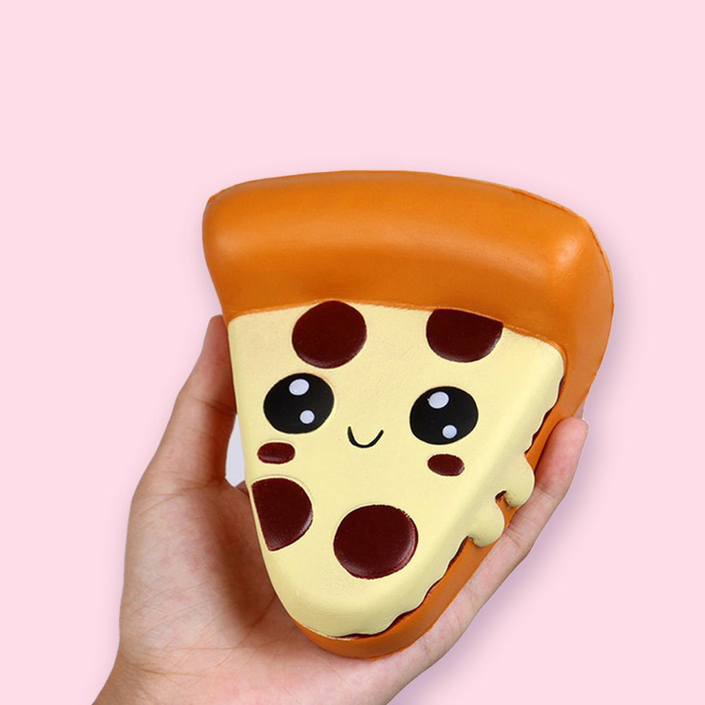Squishy gigante pizza, trancio kawaii