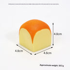 Squishy mini tost, kostka chleba 4,8 albo 6 cm, squishy slow rising