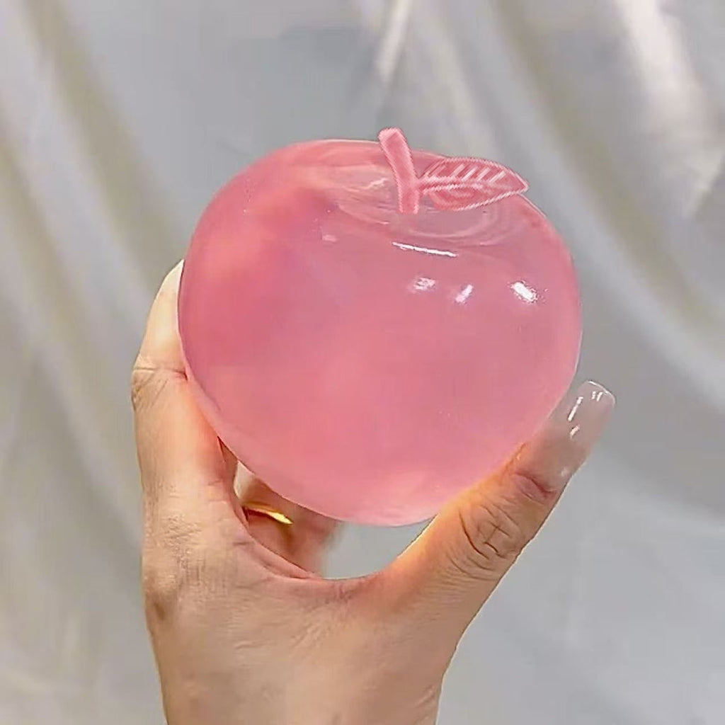 Apfel Squishy aus Maltose, grün oder rosa