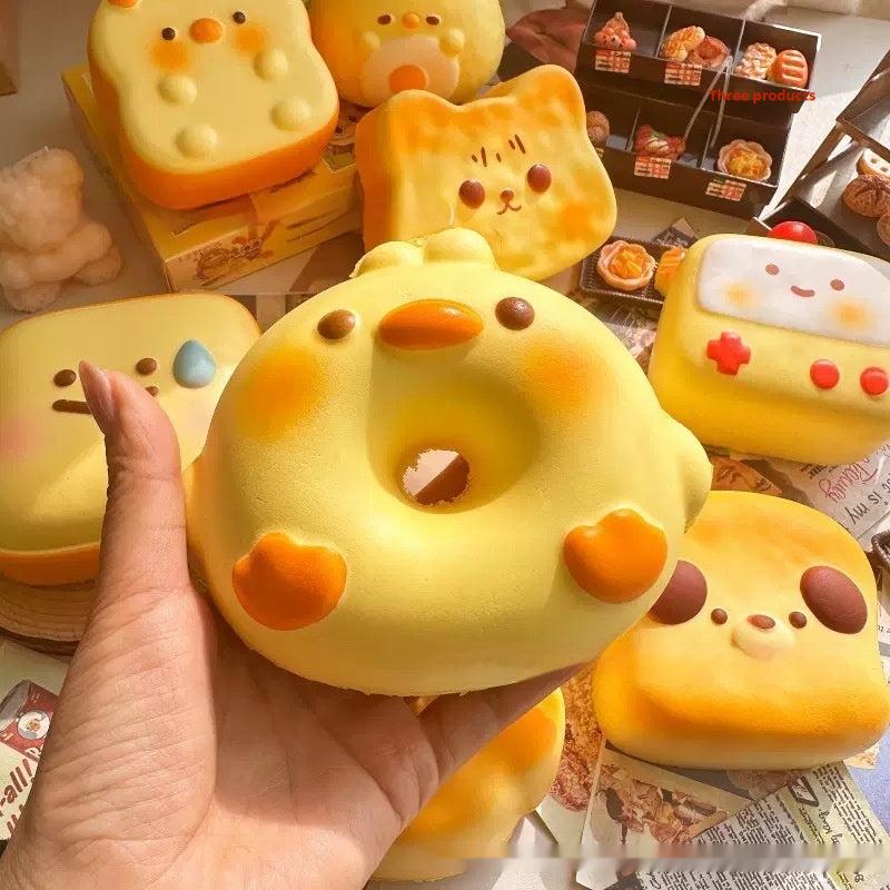 Donut Squishy Pig or Duck, Swim Ring Bread