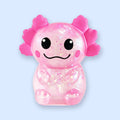 Squishy axolotl com purpurina, slow rising
