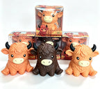 Squishy kráva highland XXL z měkkého TPR, velký squishy