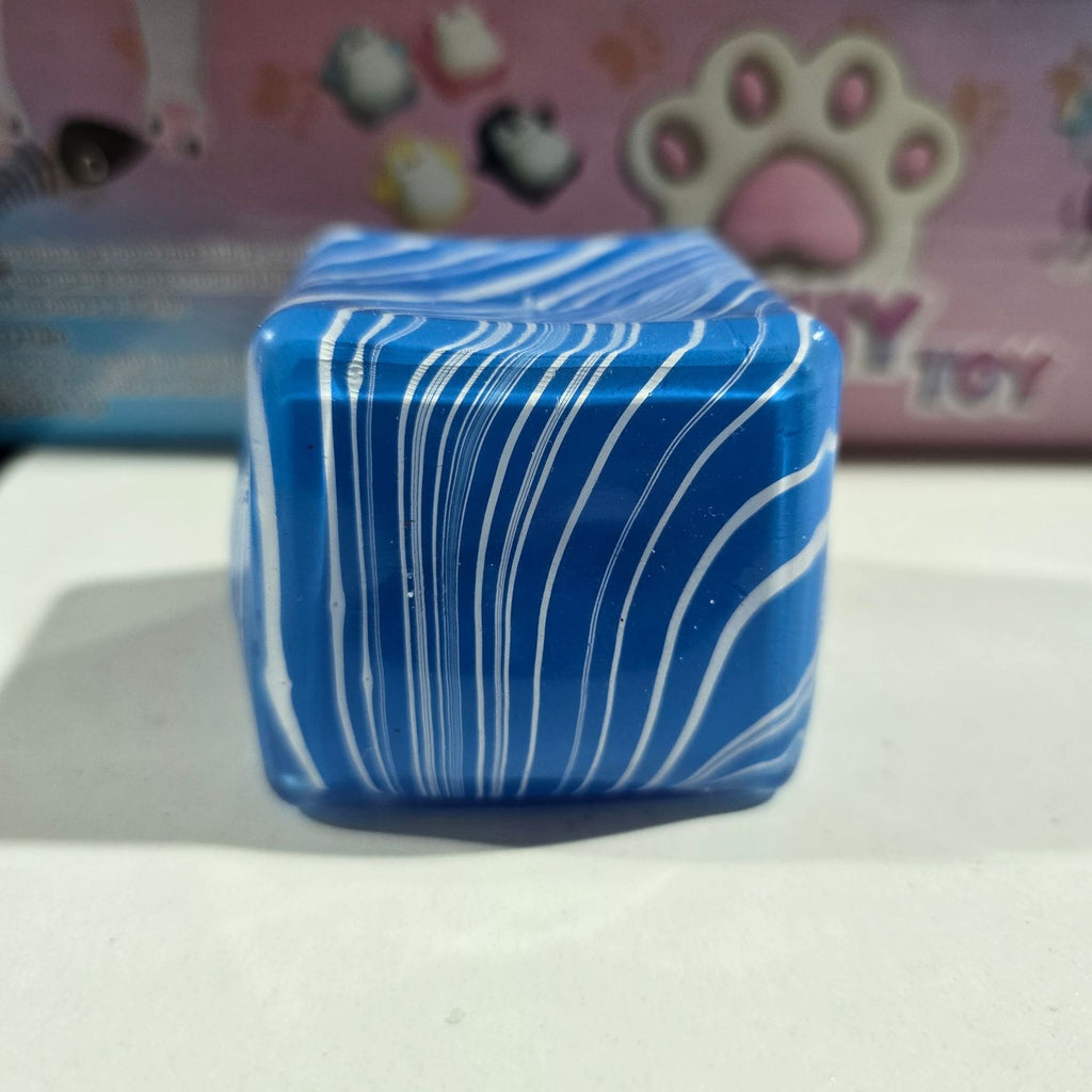 Eiswürfel Squishy 5 cm, Schneeflocke, Marmor oder Glitzer, Gelee Squishy