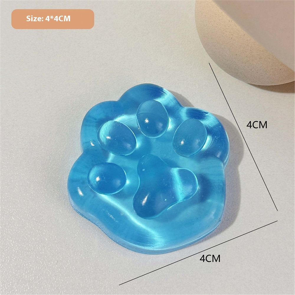 Squishy mini żelowa łapka kota, 4 cm, squishy galaretka
