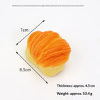 Squishy ciasto francuskie, owalna bułka 8,7 cm, squishy slow rising