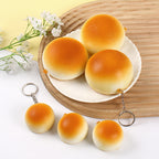 Squishy Keychain, Bread Bun Slow Rising, 4 or 7 cm