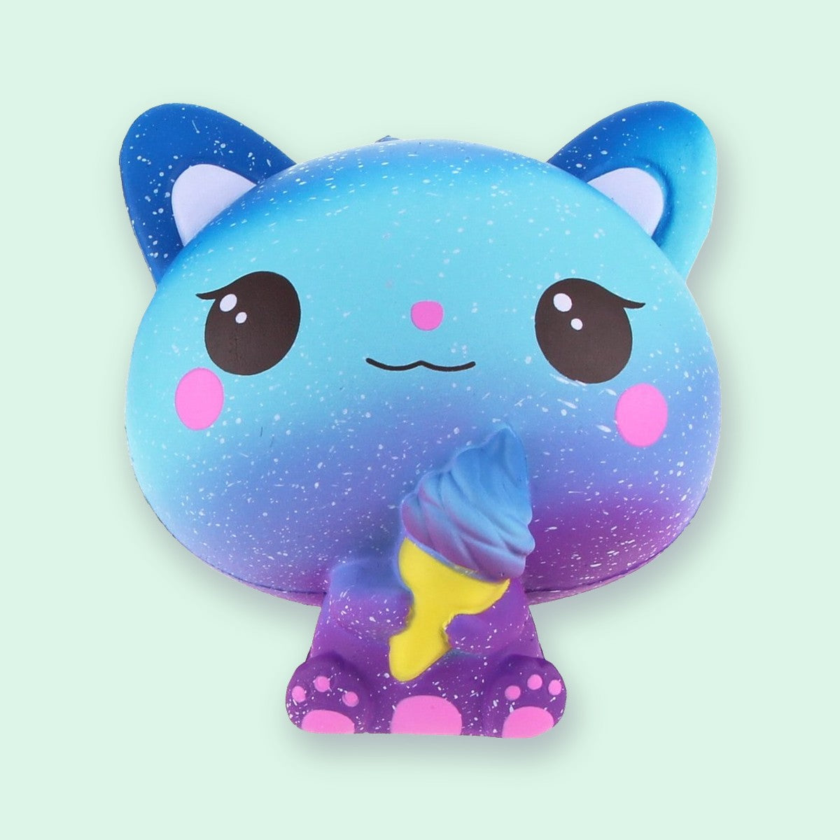 Slow Rising Cat Squishy with Ice Cream, Scented