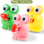 Squishy groda eller dino som räcker ut tungan
