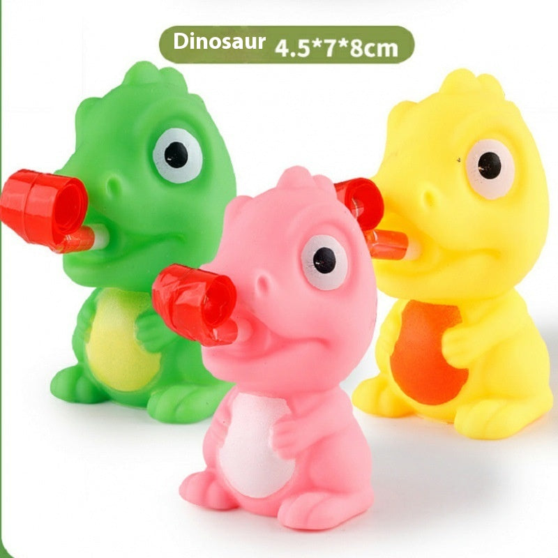 Squishy groda eller dino som räcker ut tungan