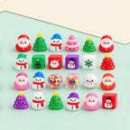 Advent calendar squishy christmas – Squishy Advent Calendar with 24 Christmas Squishies, product photo on pastel paper