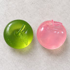 Squishy maçã de maltose, verde ou rosa, todas as cores lado a lado
