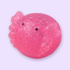 Animal Friends Squishy Set of 5: Axolotl Mochi Squishy with Glitter