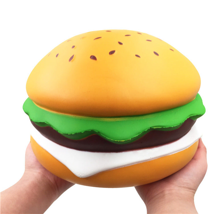 Jumbo Burger Squishy, Giant Sesame Burger 24 cm