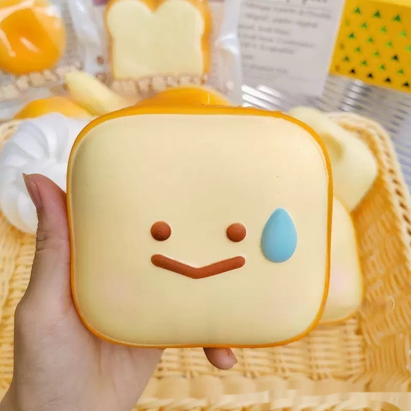 Squishy kawaii tost z buzią, slow rising