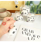 Panda Squishy, liegender Panda in Geschenkbox, Tier Squishy
