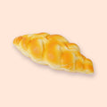 Vlechtbrood squishy, 19 cm, slow rising squishy