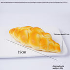 Vlechtbrood squishy, 19 cm, slow rising squishy