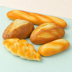 Bread loaf squishy set slow rising – Bread Loaf Squishy Set of 5, product photo on pastel paper