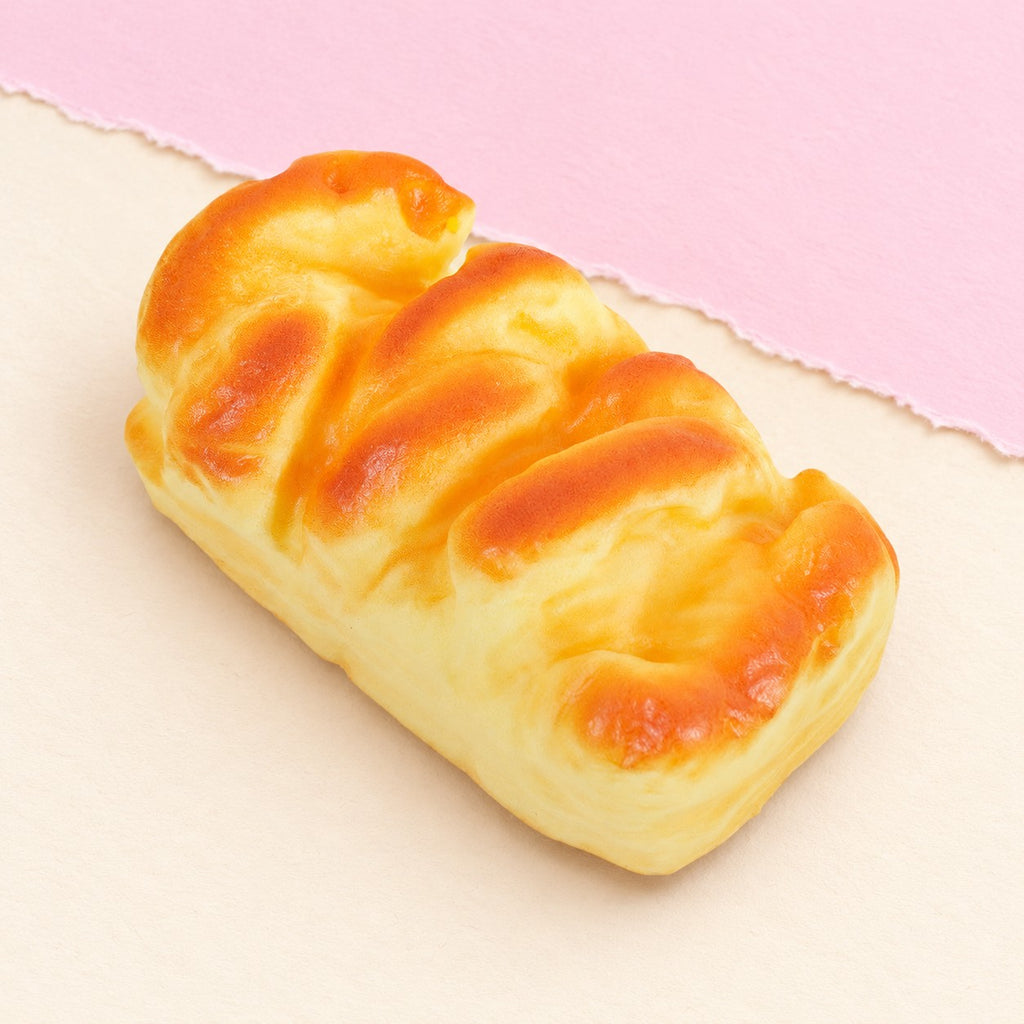 Squishy pão de forma – Squishy pão de forma, estilo brioche 11 ou 15 cm (11 cm), fotografia do produto em papel pastel