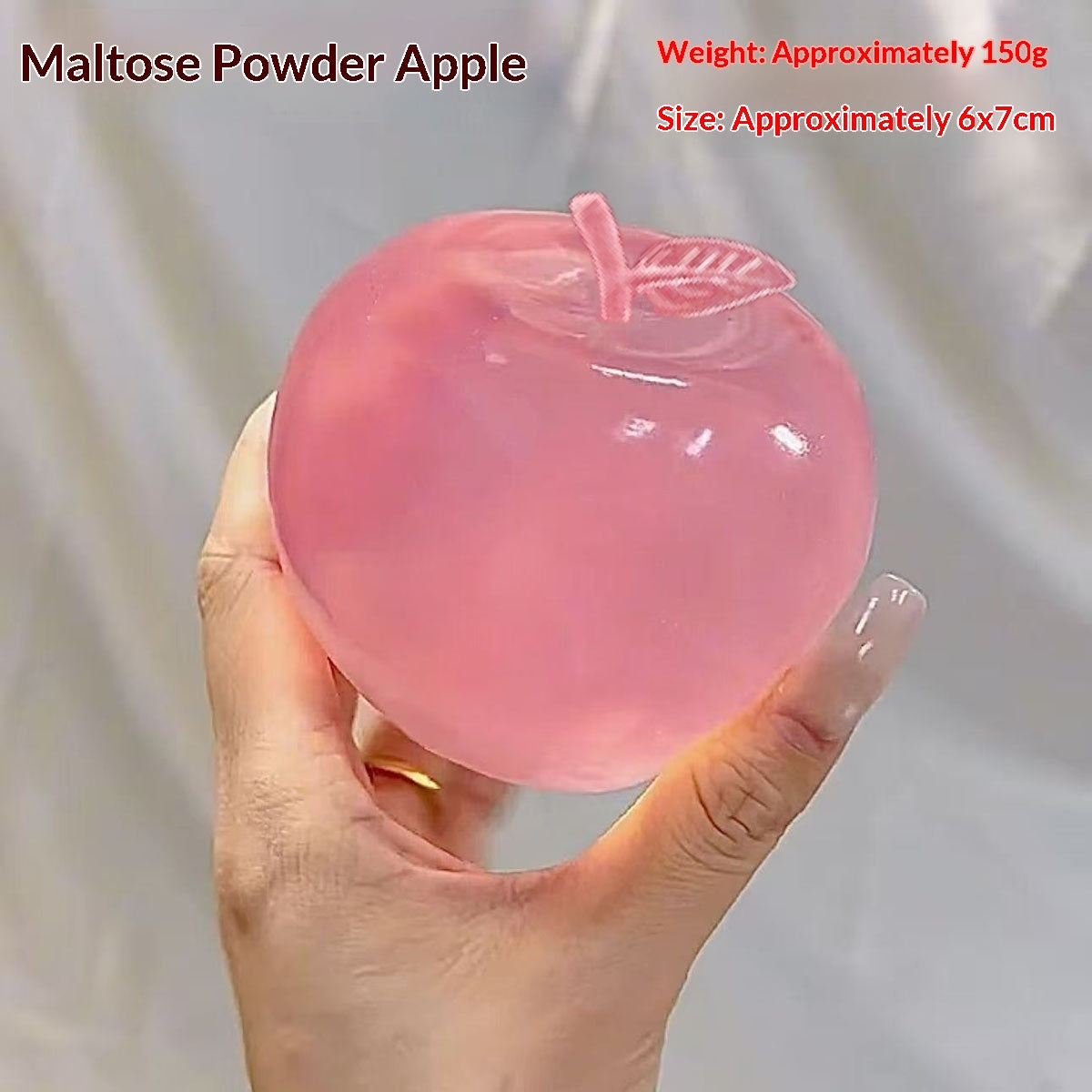 Maltose Apple Squishy, Green or Pink