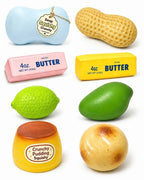 Crunchy squishy set, 8 handgjorda delar, taba squishy