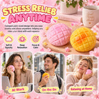Crunchy squishy ananasbulle, 9 cm